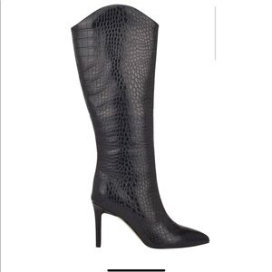 Croc Heeled Boots - Brand New/Never Worn/With Box